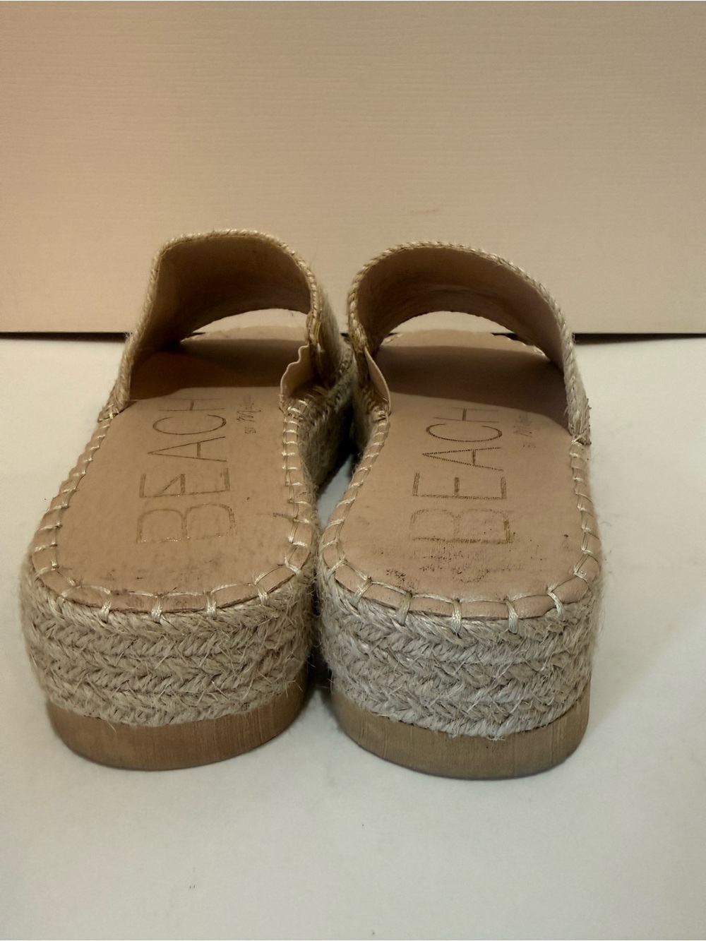 Woven Espadrille Slide Sandals - Natural Beige - Picture 3 of 6